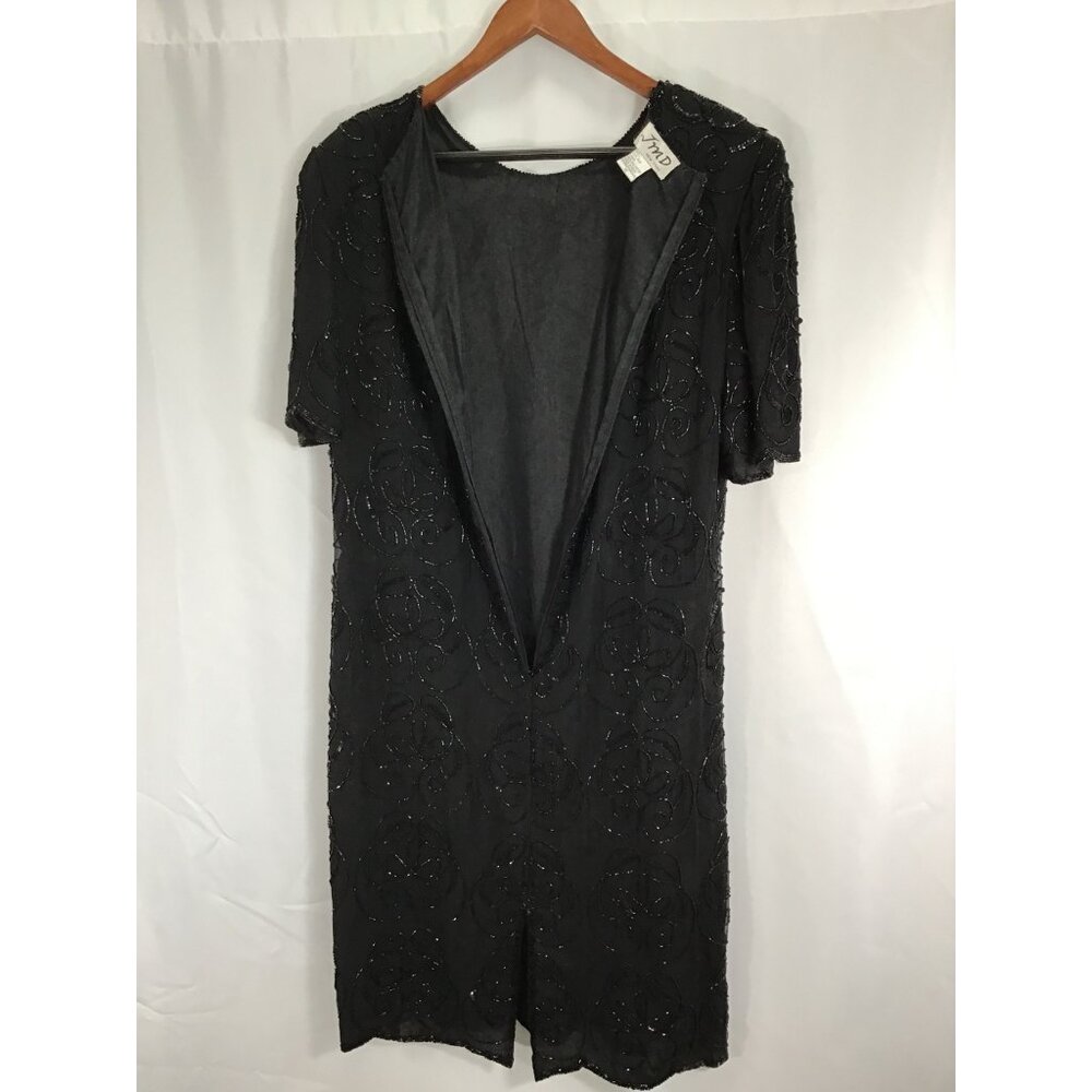 JMD New York beaded silk special occasion dress wedding formal holiday 1X - Picture 5 of 7